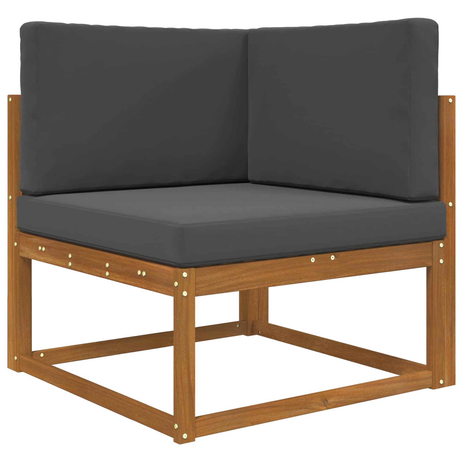 vidaXL Poduszka do sofy na zewnątrz Poliester Antracyt 80 x 80 x 8 cm
