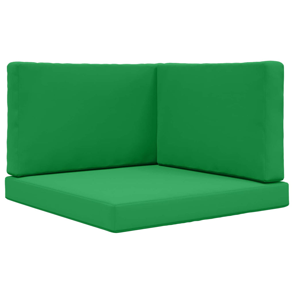 vidaXL Poduszka do sofy na zewnątrz 3 pcs Zielony Poliester