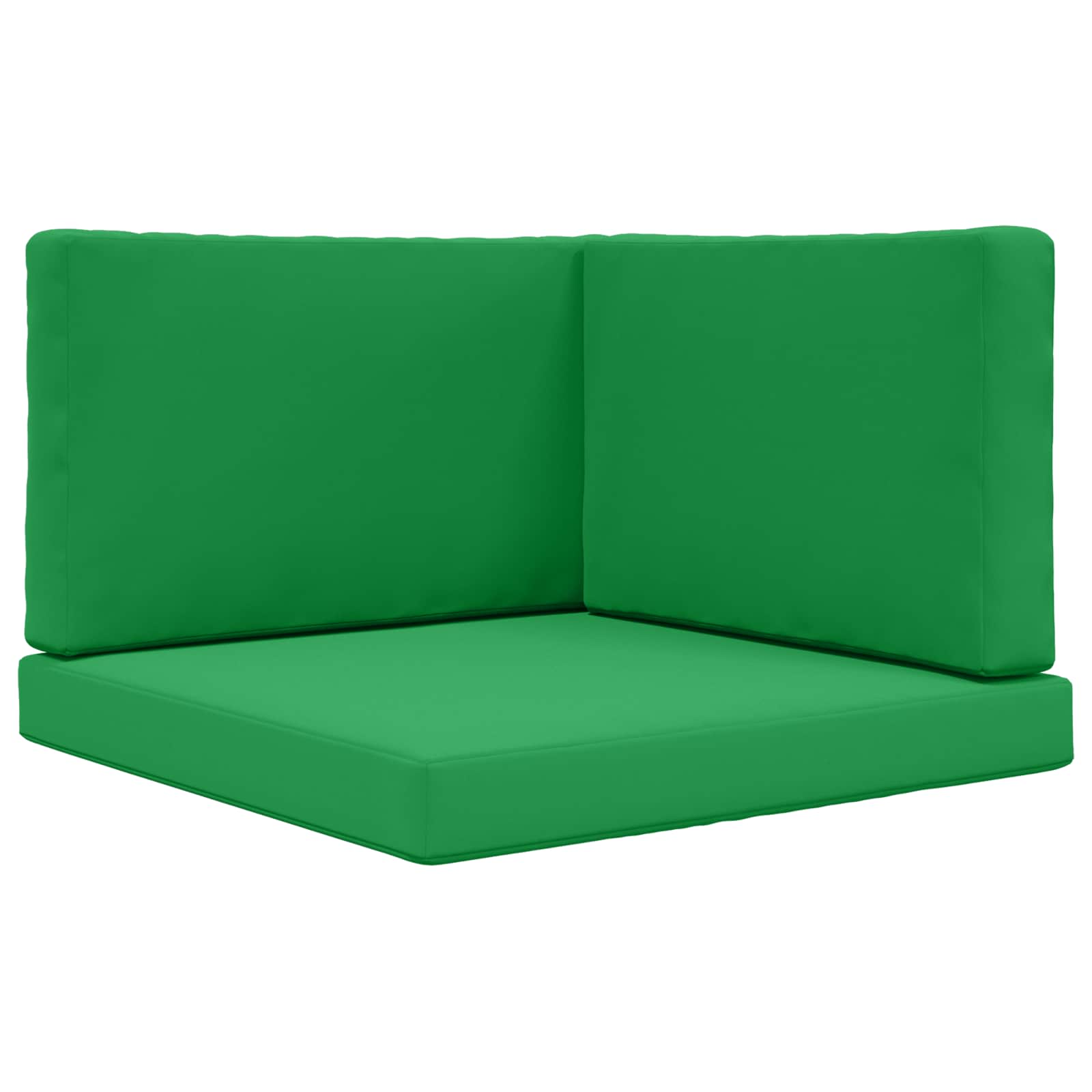 vidaXL Poduszka do sofy na zewnątrz 3 pcs Zielony Poliester