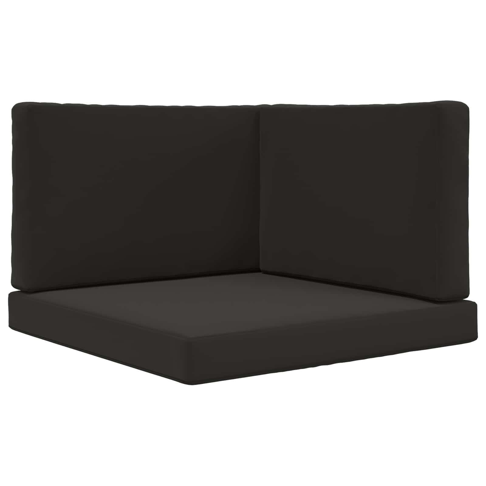 vidaXL Poduszka do sofy na zewnątrz 3 pcs Czarny Poliester