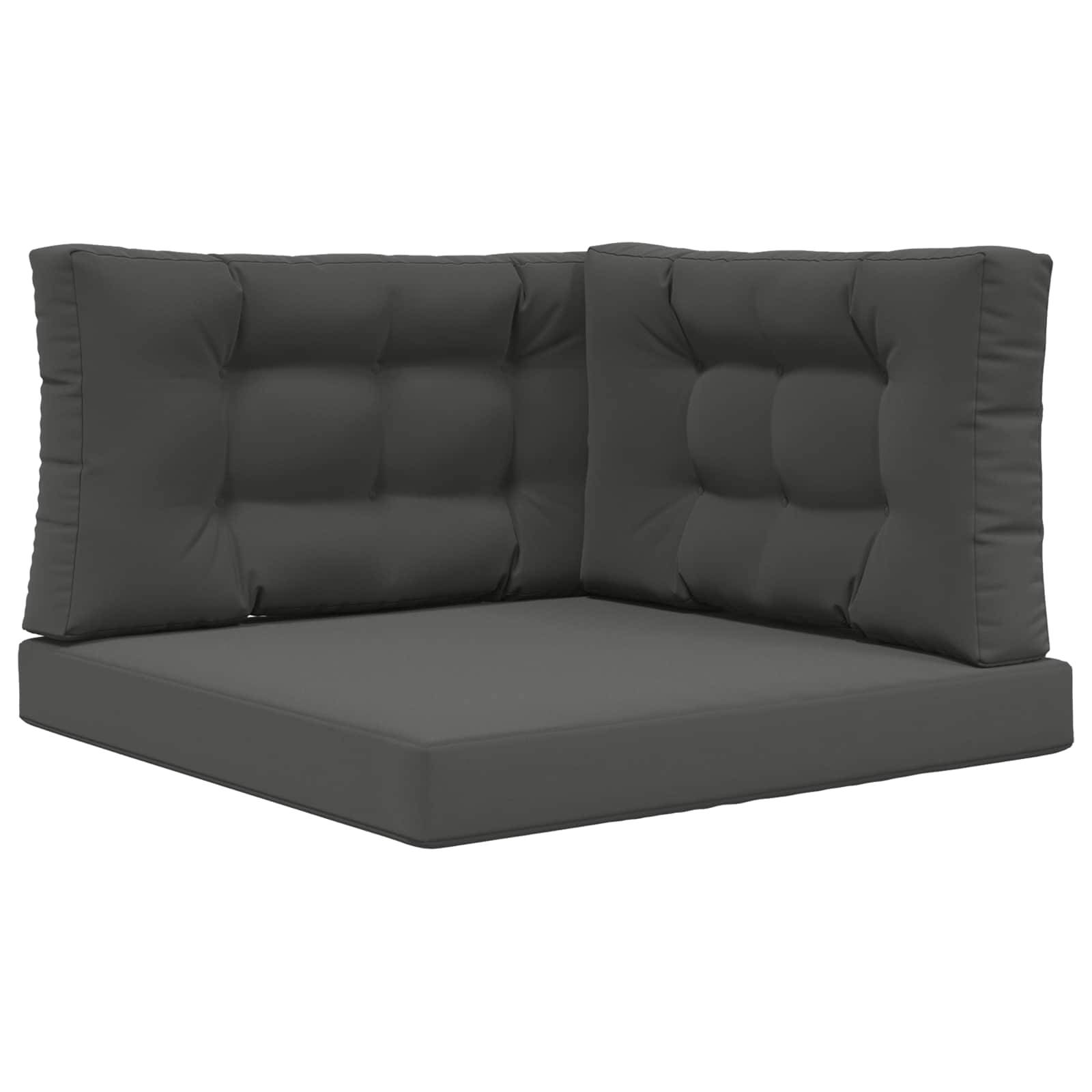 vidaXL Poduszka do sofy na zewnątrz 3 pcs Antracyt Poliester