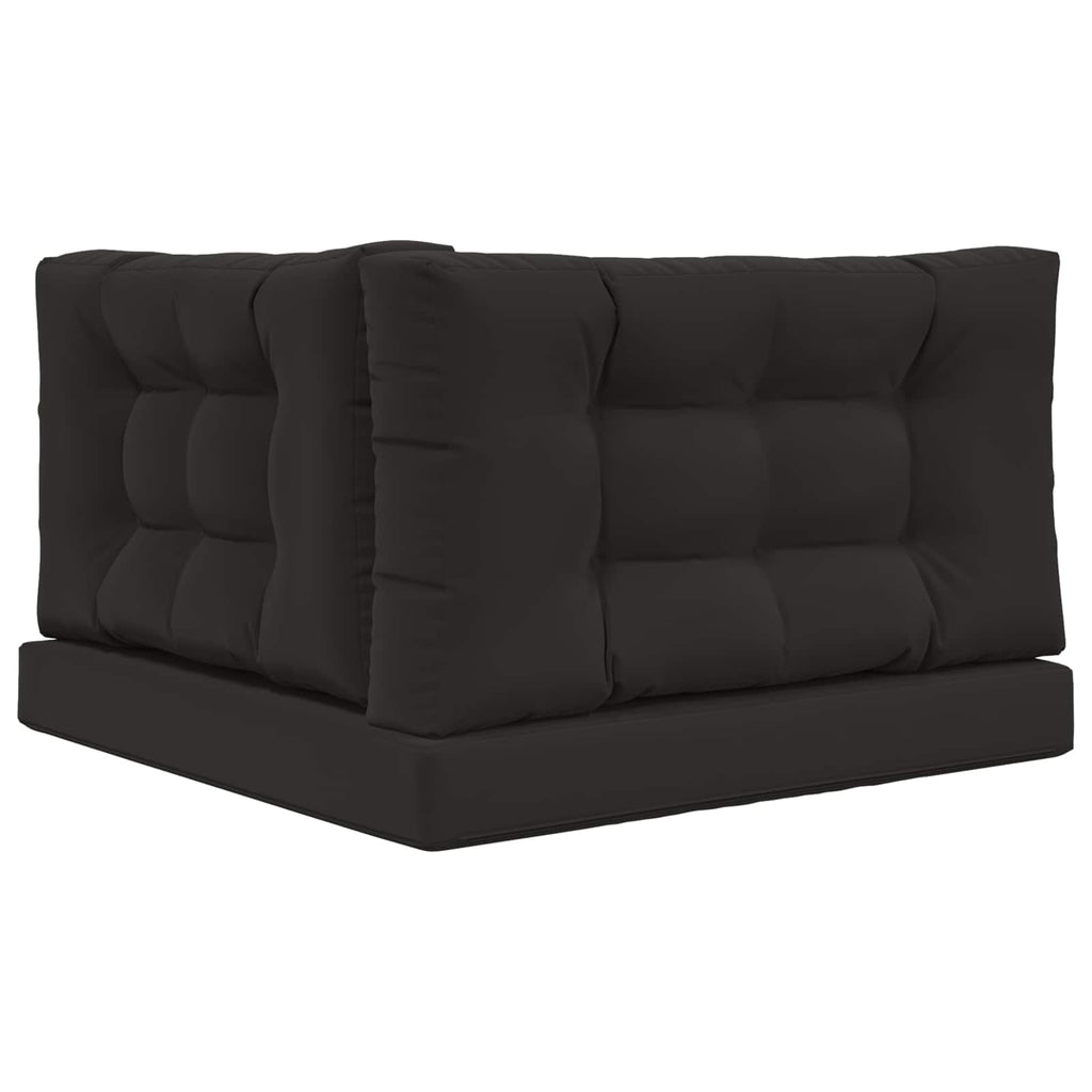 vidaXL Poduszka do sofy na zewnątrz 3 pcs Czarny Poliester