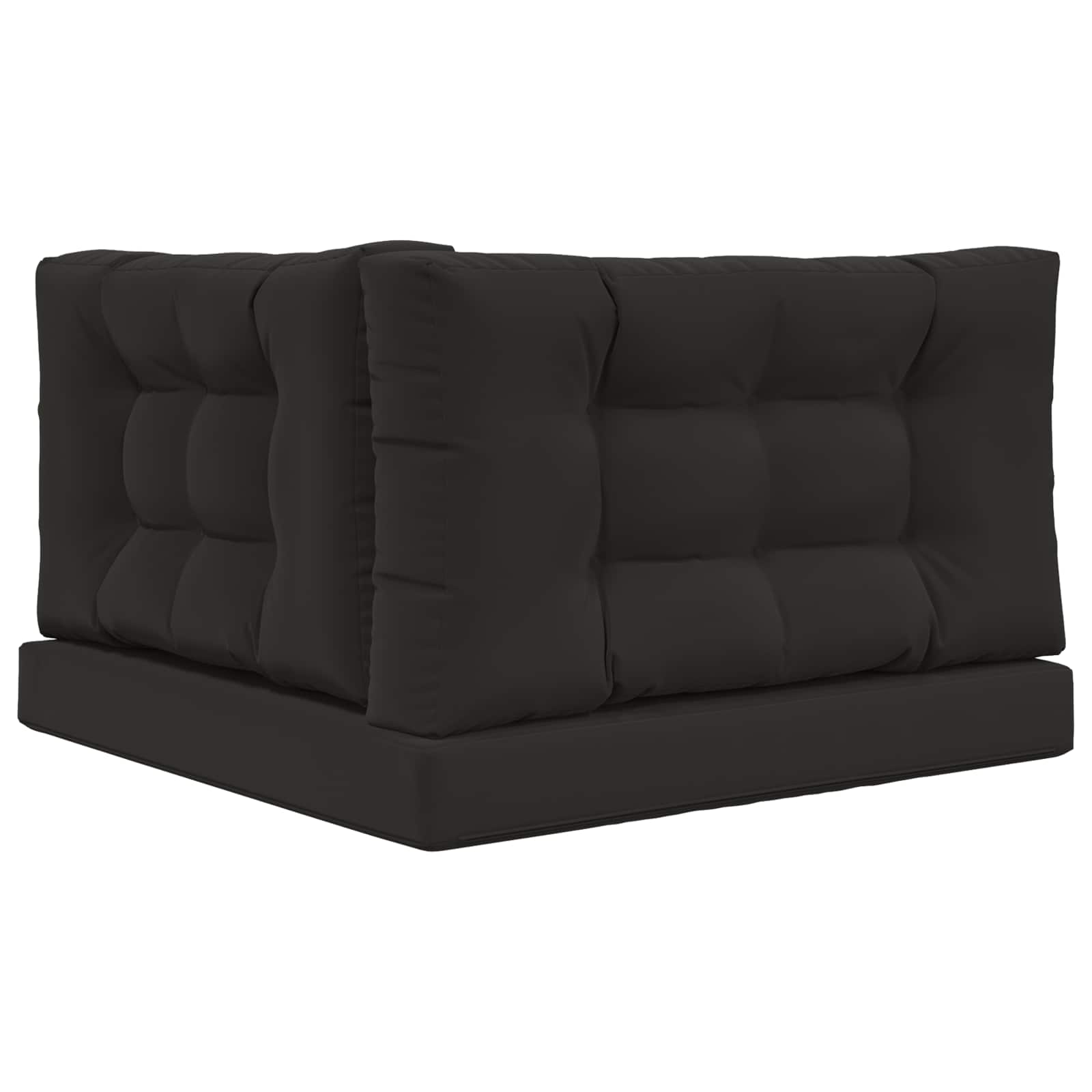 vidaXL Poduszka do sofy na zewnątrz 3 pcs Czarny Poliester