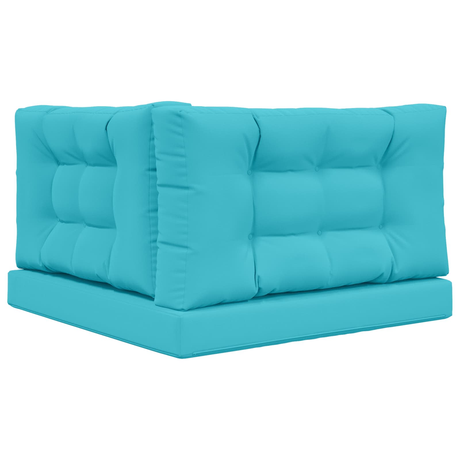 vidaXL Poduszka do sofy na zewnątrz Poliester Turkusowy 80 x 80 x 8 cm