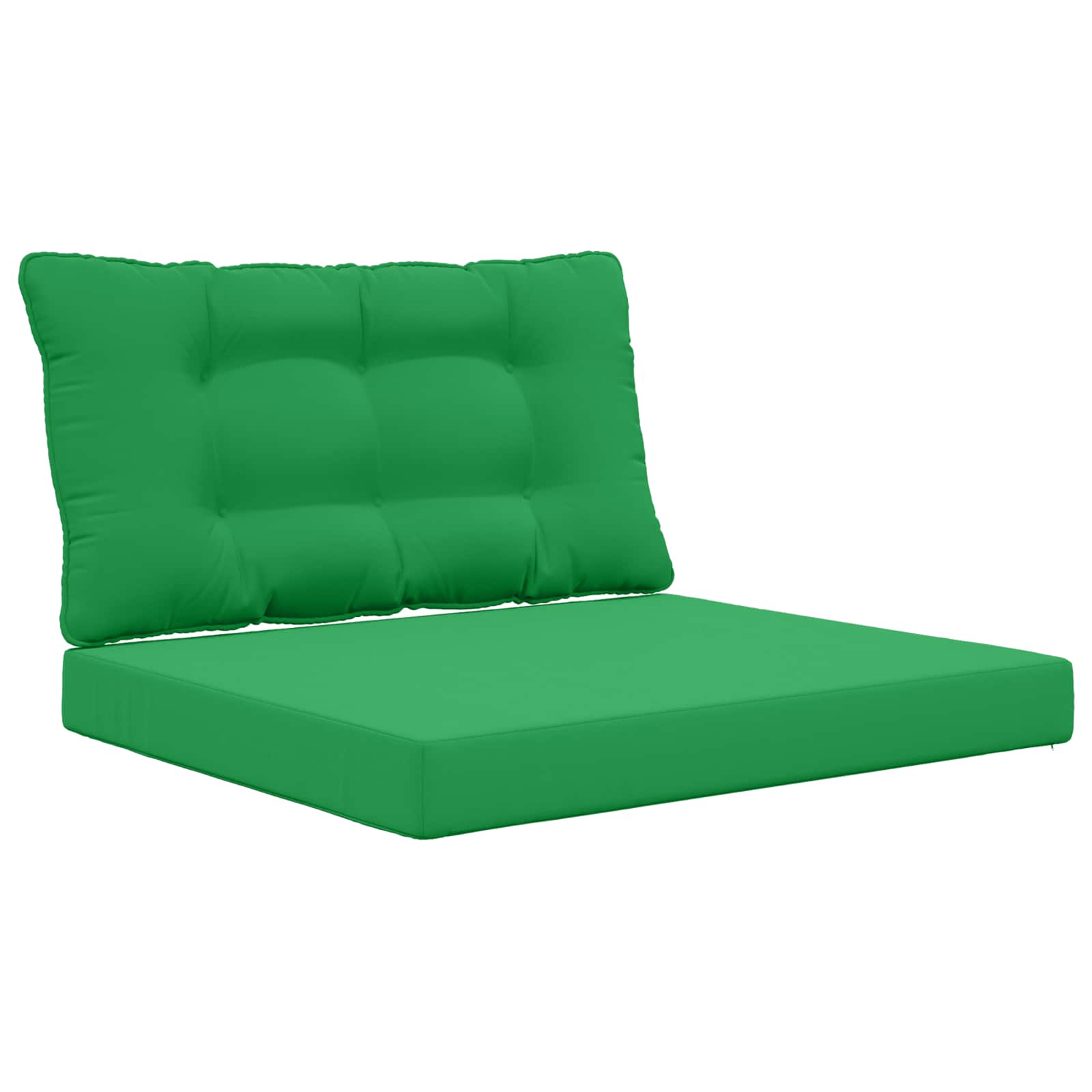 vidaXL Poduszka do sofy na zewnątrz 2 pcs Zielony Poliester