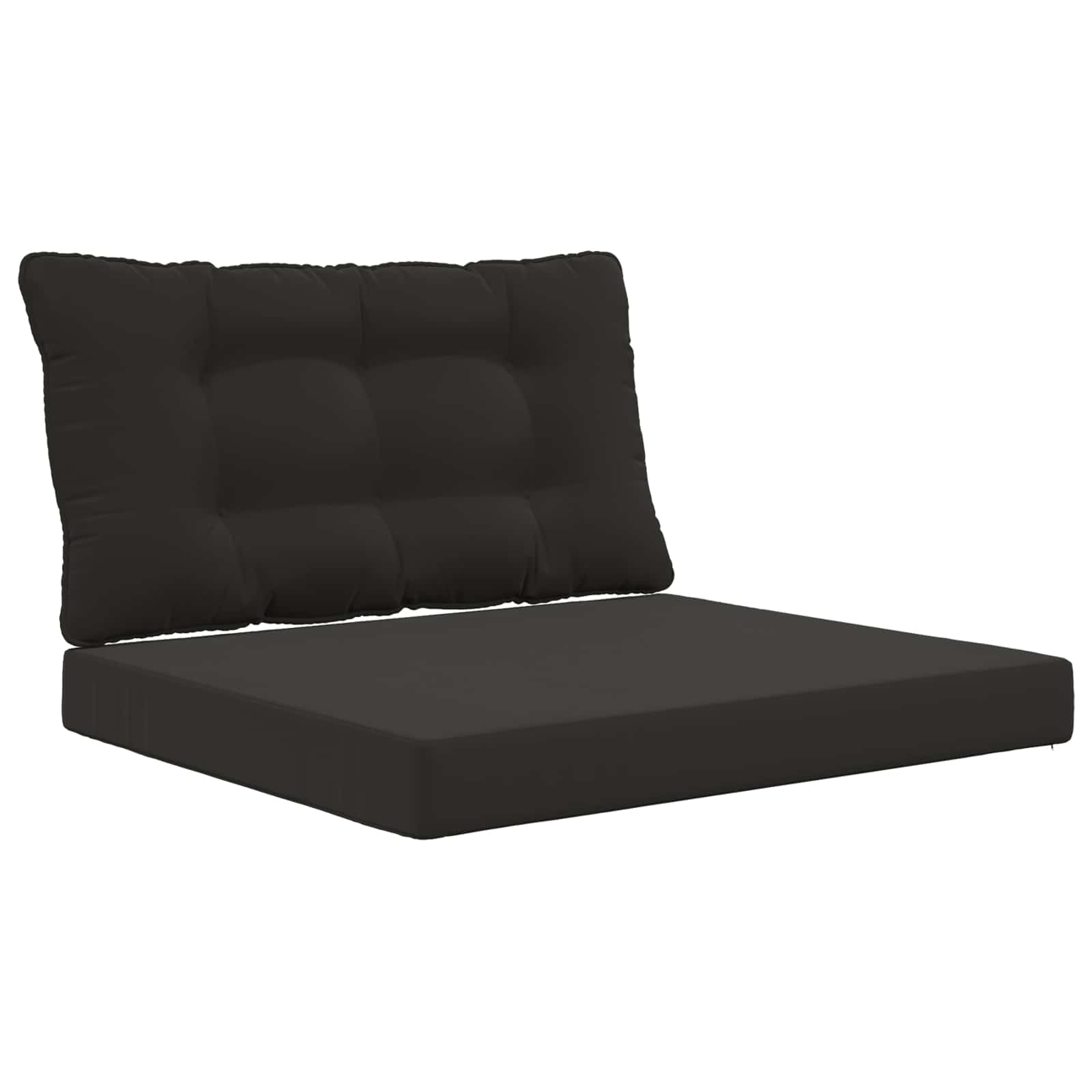 vidaXL Poduszka do sofy na zewnątrz 2 pcs Czarny Poliester