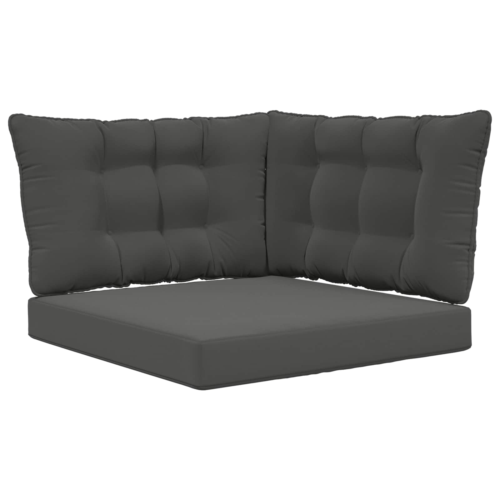 vidaXL Poduszka do sofy na zewnątrz 3 pcs Antracyt Poliester