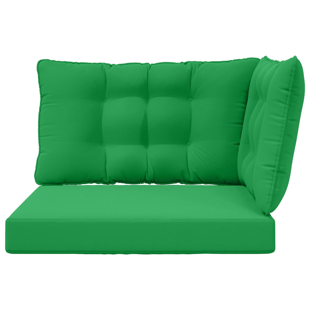 vidaXL Poduszka do sofy na zewnątrz 3 pcs Zielony Poliester