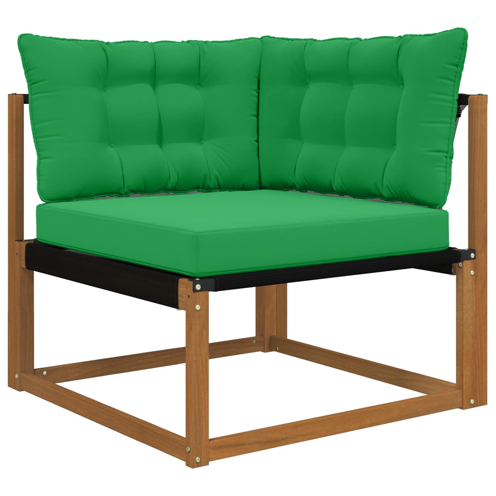 vidaXL Poduszka do sofy na zewnątrz Poliester Zielony 80 x 43 x 10 cm