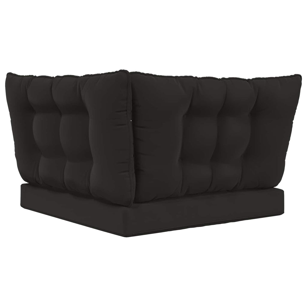 vidaXL Poduszka do sofy na zewnątrz 3 pcs Czarny Poliester