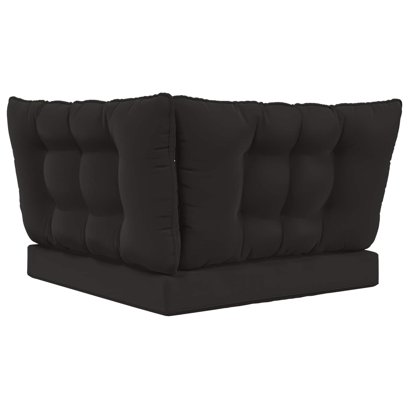 vidaXL Poduszka do sofy na zewnątrz 3 pcs Czarny Poliester