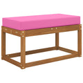 vidaXL Poduszka na siedzisko Różowy 80 x 40 x 8 cm 100% poliester