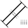 vidaXL Kratka Okienna 76 x 30 cm Stal malowana proszkowo Czarny