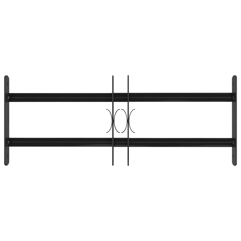 vidaXL Kratka Okienna 76 x 30 cm Stal malowana proszkowo Czarny