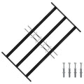 vidaXL Kratka Okienna 75.5 x 45 cm Stal malowana proszkowo Czarny