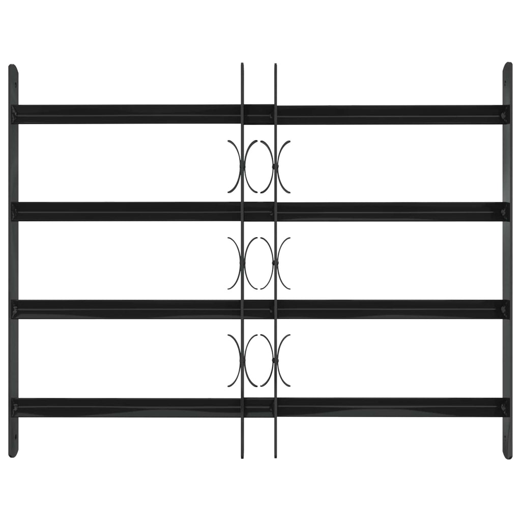 vidaXL Kratka Okienna 75.5 x 60 cm Stal malowana proszkowo Czarny
