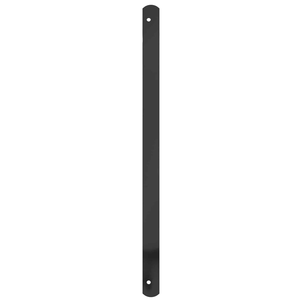 vidaXL Kratka Okienna 75.5 x 60 cm Stal malowana proszkowo Czarny