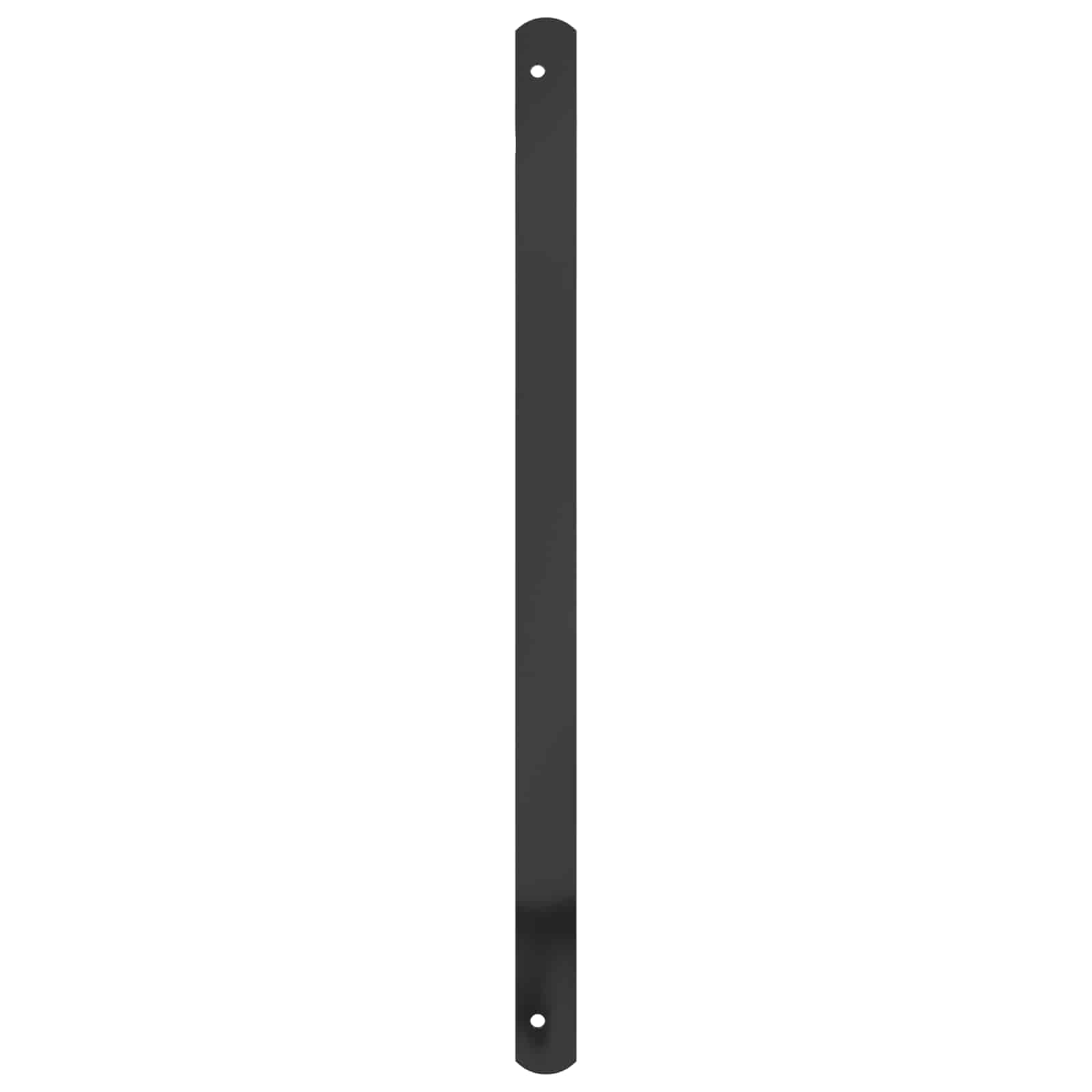 vidaXL Kratka Okienna 75.5 x 60 cm Stal malowana proszkowo Czarny