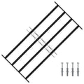 vidaXL Kratka Okienna 115 x 60 cm Stal malowana proszkowo Czarny