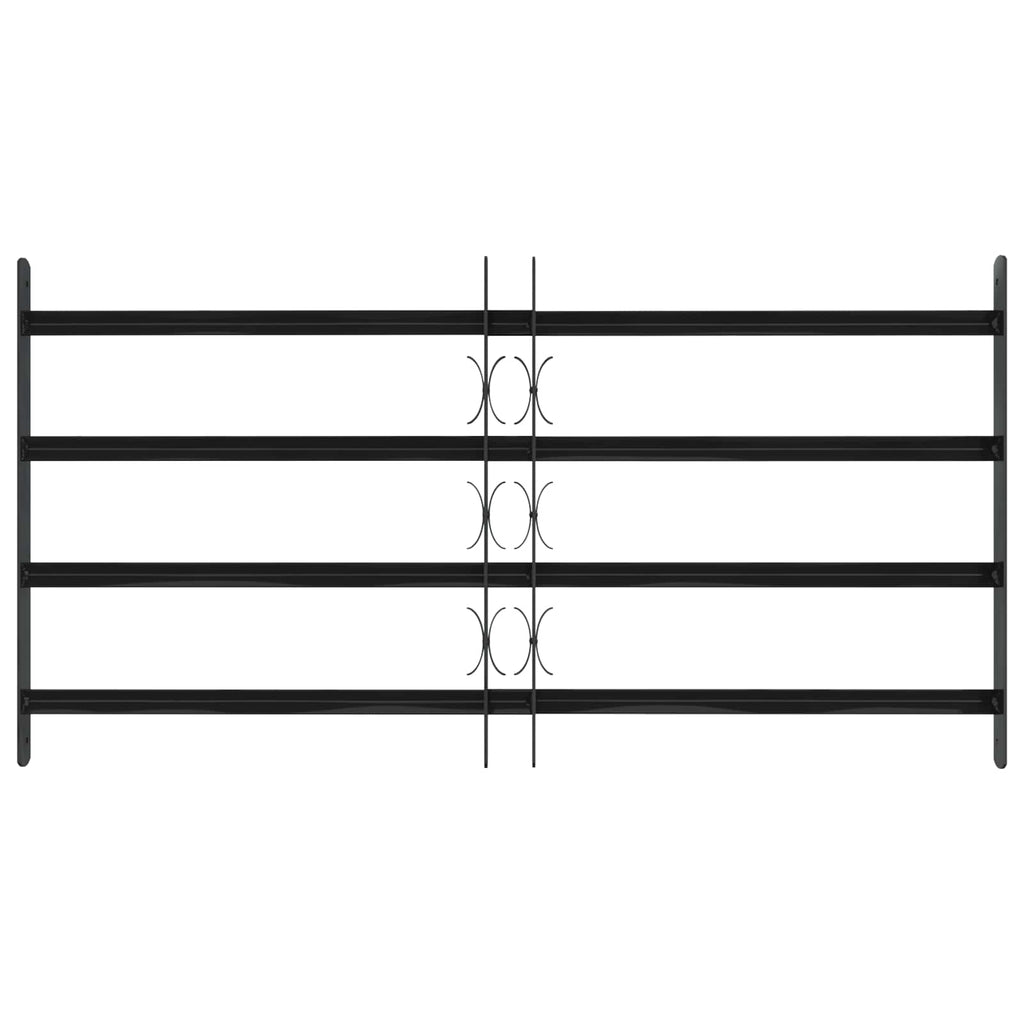 vidaXL Kratka Okienna 115 x 60 cm Stal malowana proszkowo Czarny