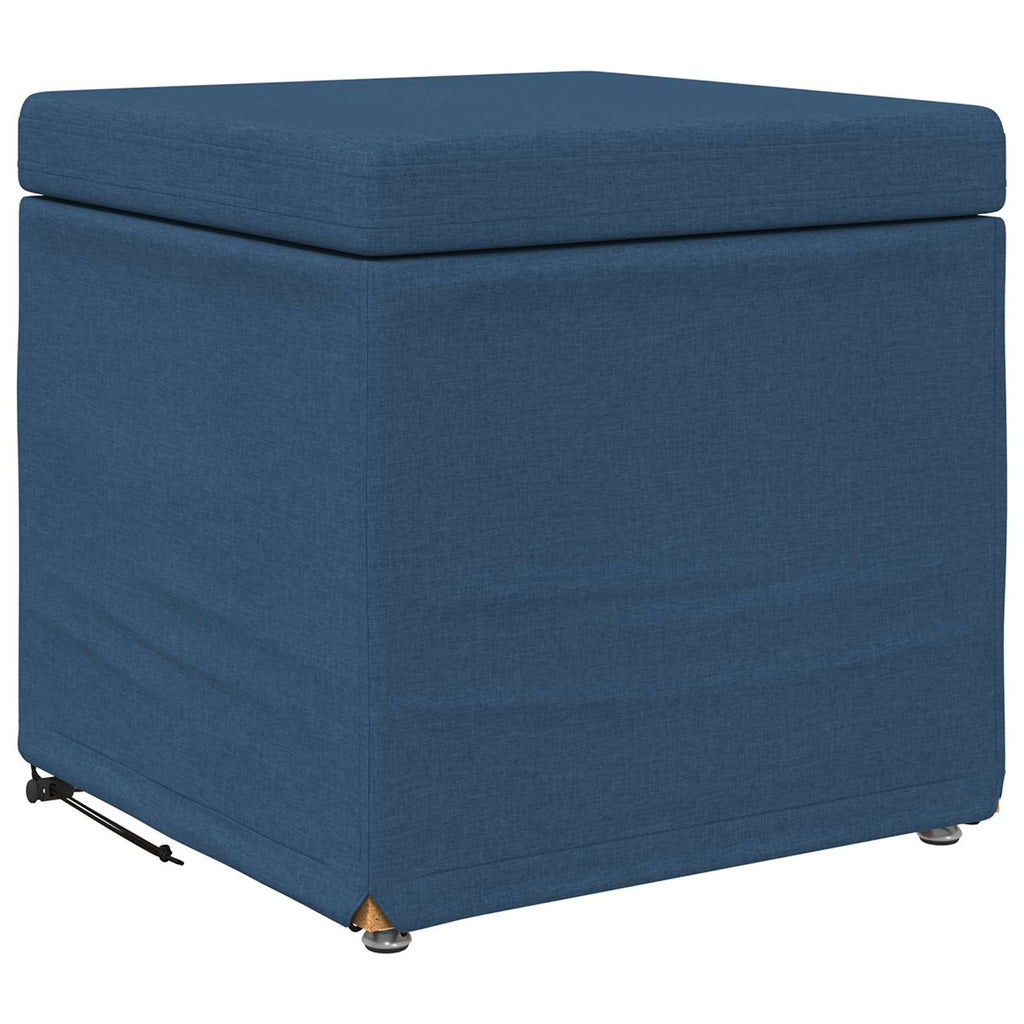 vidaXL Halka Niebieski 41 x 41 x 40 cm Tkanina i drewno inżynieryjne