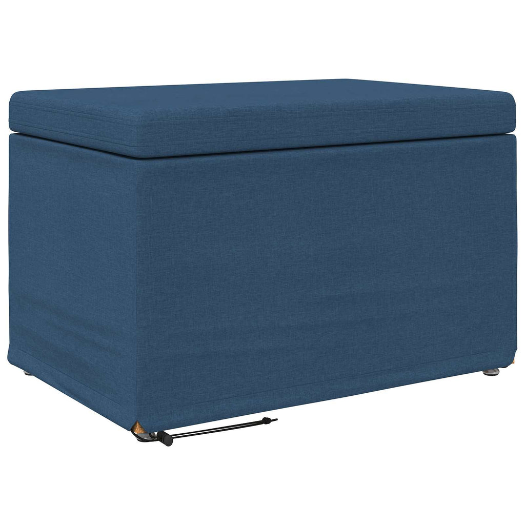 vidaXL Halka Niebieski 61 x 41 x 40 cm Tkanina i drewno inżynieryjne