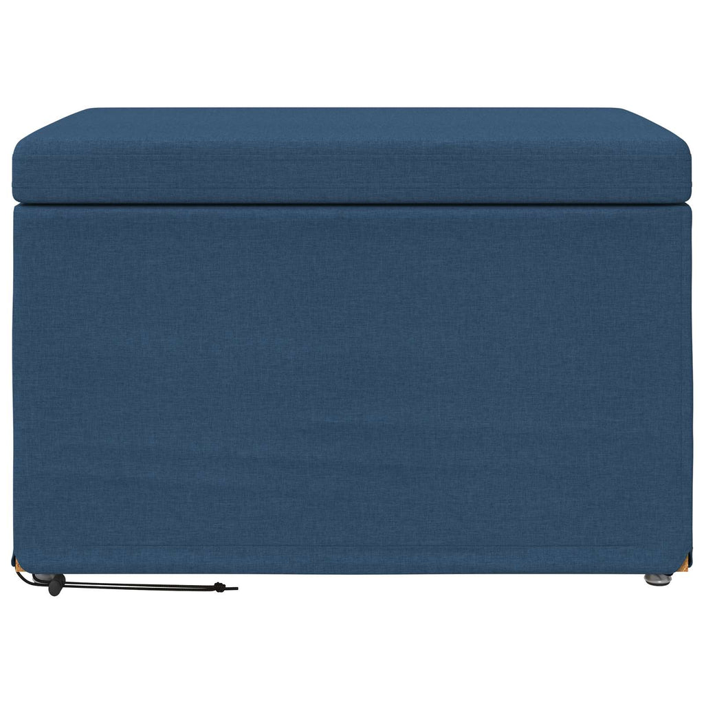vidaXL Halka Niebieski 61 x 41 x 40 cm Tkanina i drewno inżynieryjne