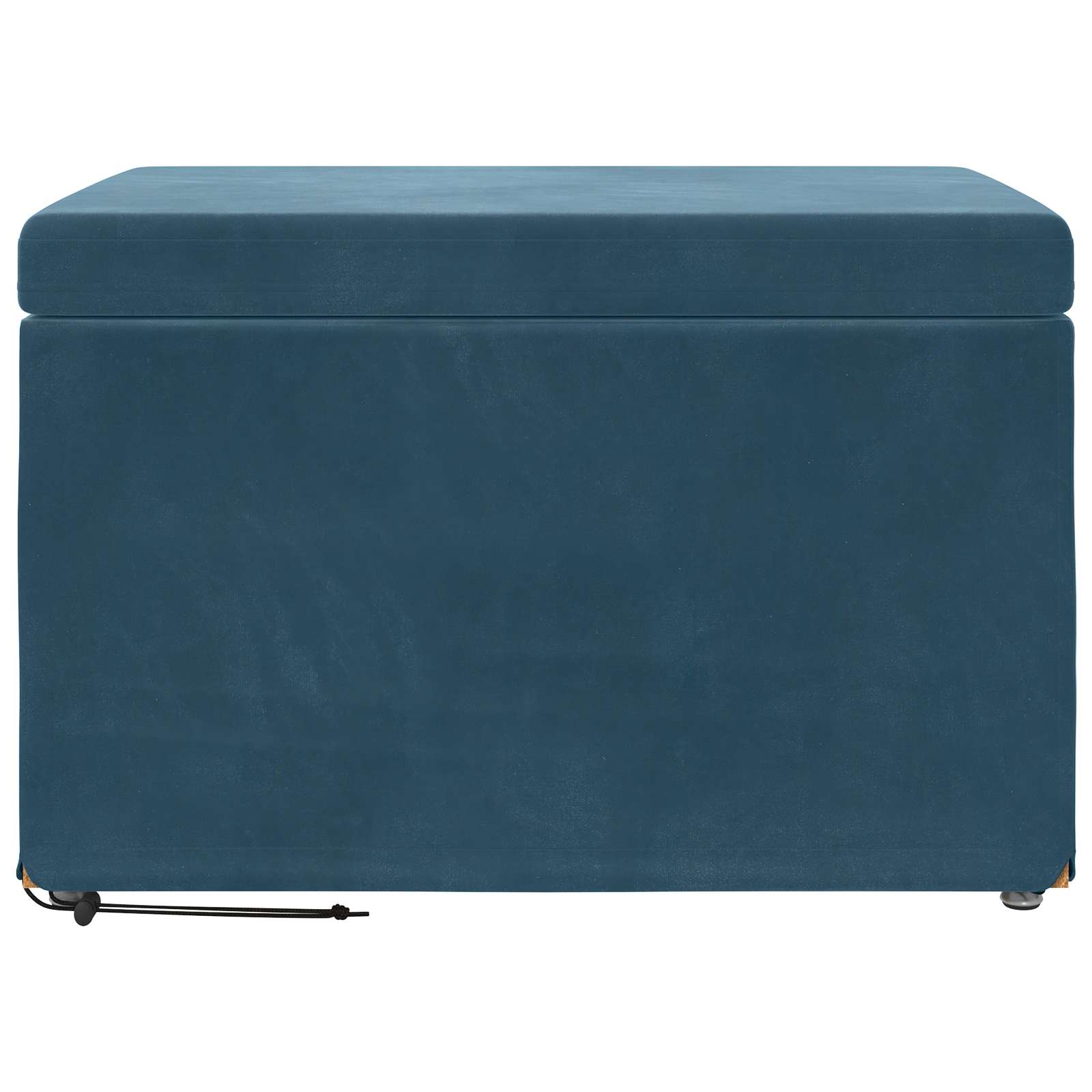 vidaXL Halka Niebieski 61 x 41 x 40 cm Welur i drewno inżynieryjne
