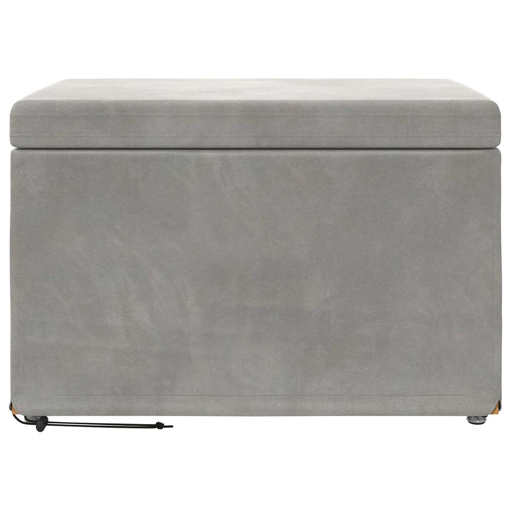 vidaXL Halka Jasnoszary 61 x 41 x 40 cm Welur i drewno inżynieryjne