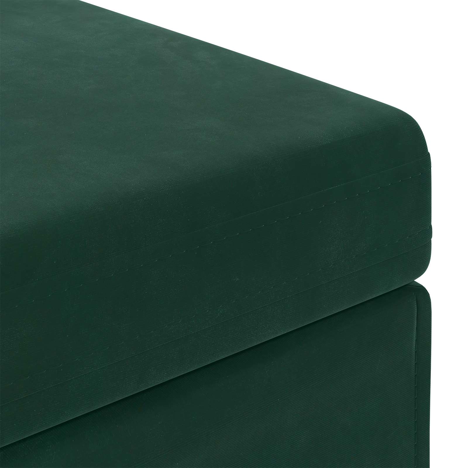 vidaXL Halka Ciemna zieleń 61 x 41 x 40 cm Welur i drewno inżynieryjne