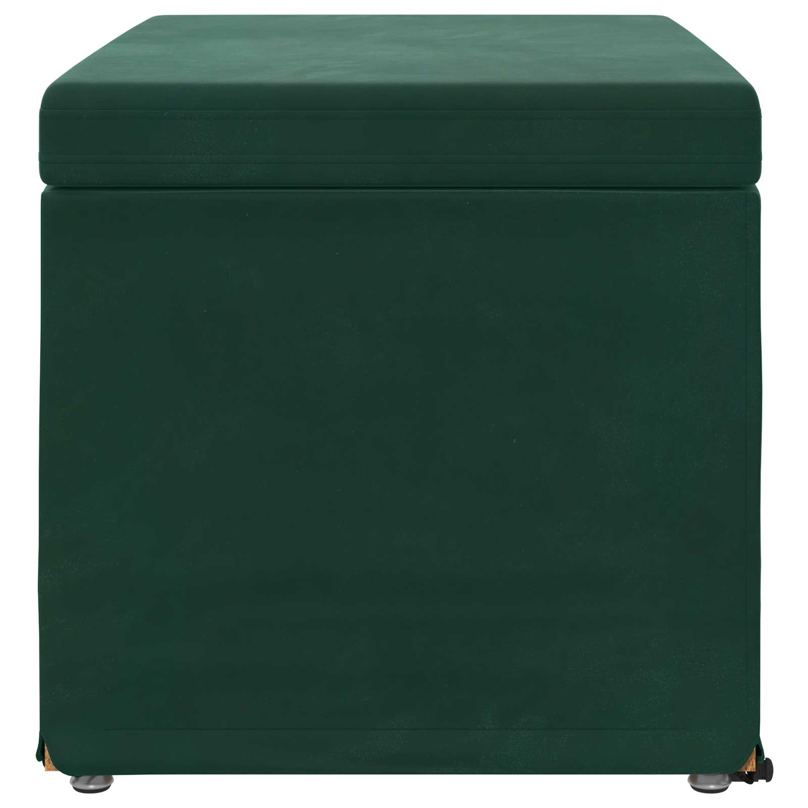 vidaXL Halka Ciemna zieleń 61 x 41 x 40 cm Welur i drewno inżynieryjne