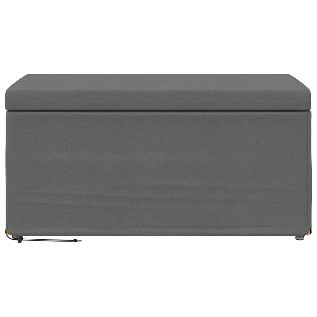 vidaXL Halka Ciemnoszary 81 x 41 x 40 cm Tkanina i drewno inżynieryjne
