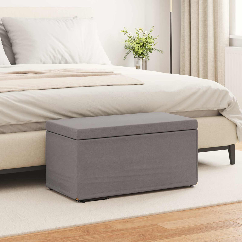vidaXL Halka Ciemnoszary 81 x 41 x 40 cm Tkanina i drewno inżynieryjne
