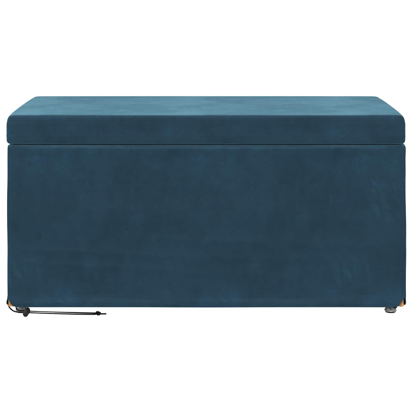 vidaXL Halka Niebieski 81 x 41 x 40 cm Welur i drewno inżynieryjne