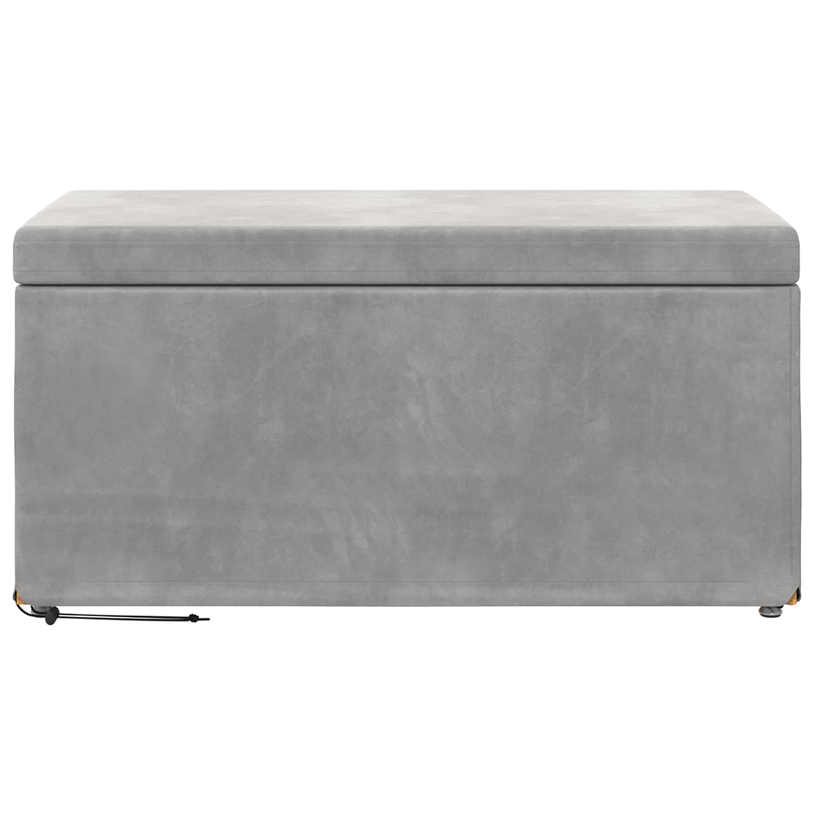 vidaXL Halka Jasnoszary 81 x 41 x 40 cm Welur i drewno inżynieryjne