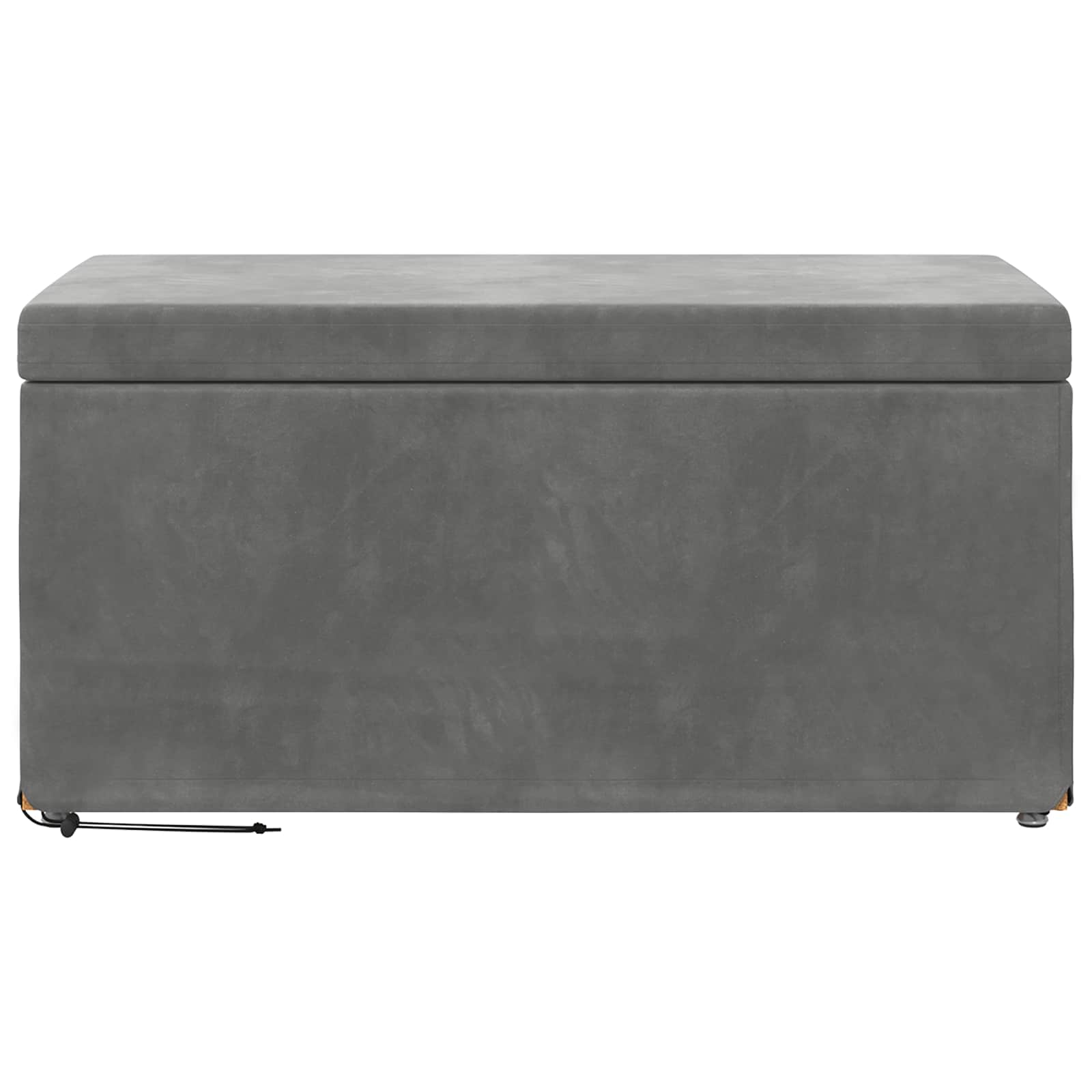 vidaXL Halka Ciemnoszary 81 x 41 x 40 cm Welur i drewno inżynieryjne