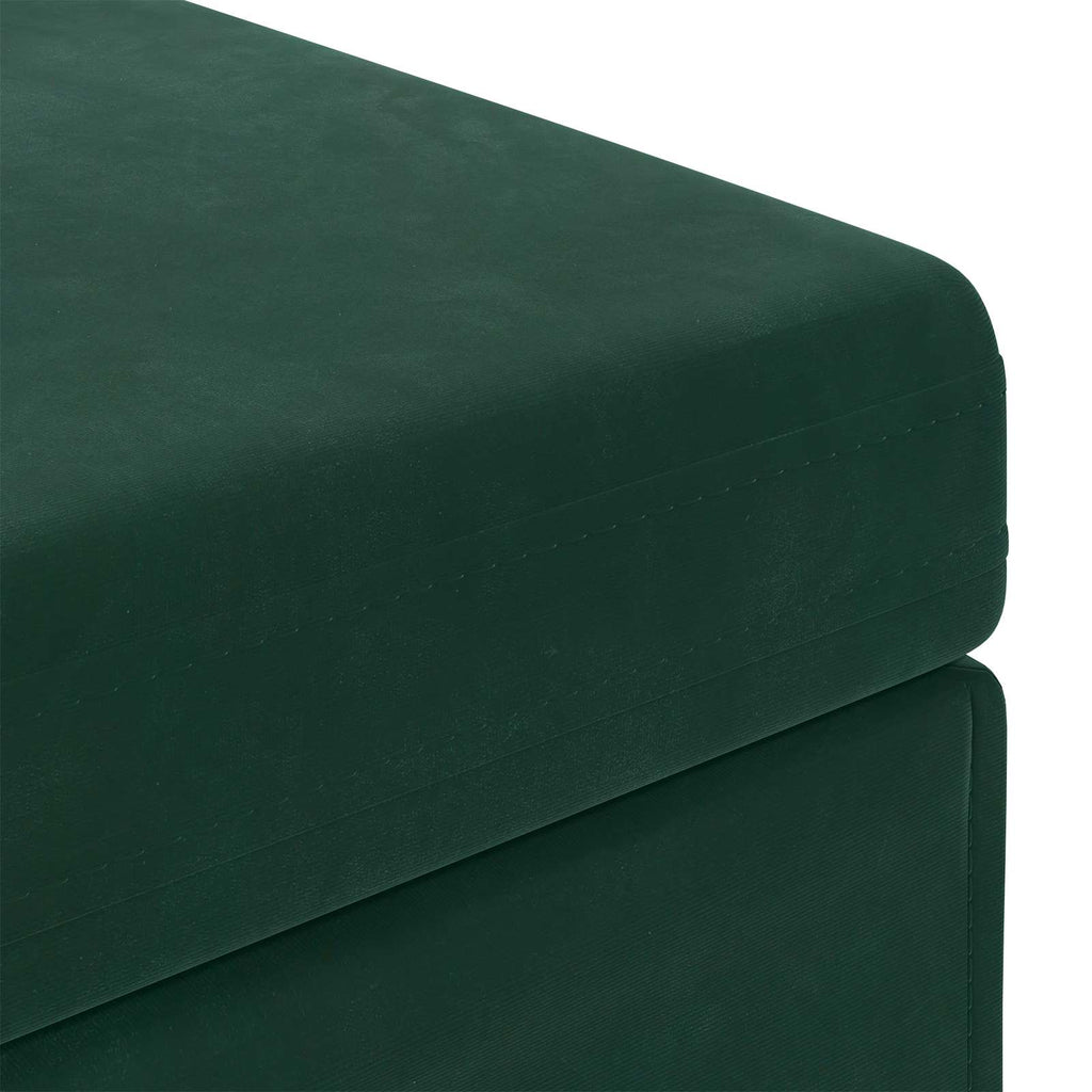 vidaXL Halka Ciemna zieleń 81 x 41 x 40 cm Welur i drewno inżynieryjne