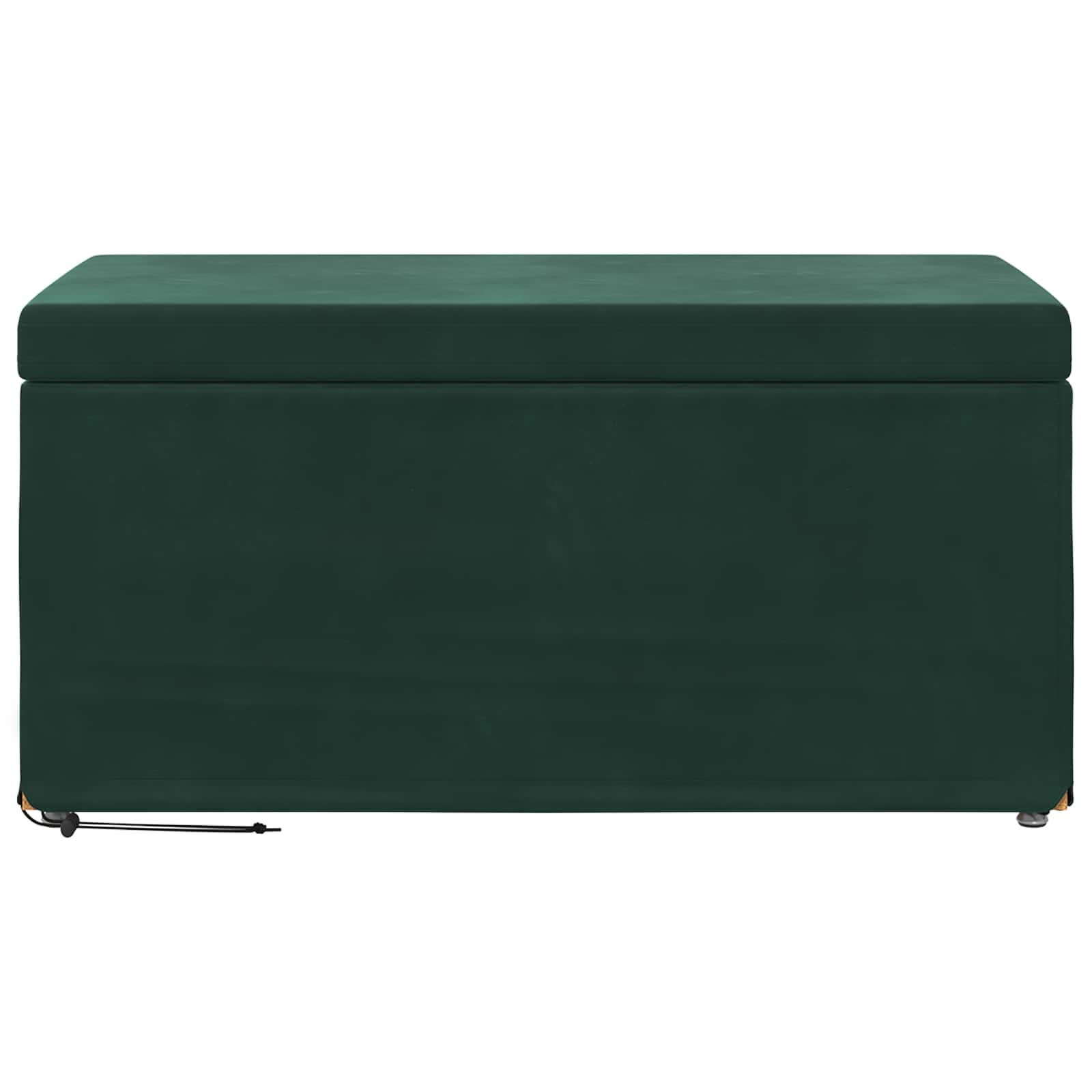 vidaXL Halka Ciemna zieleń 81 x 41 x 40 cm Welur i drewno inżynieryjne