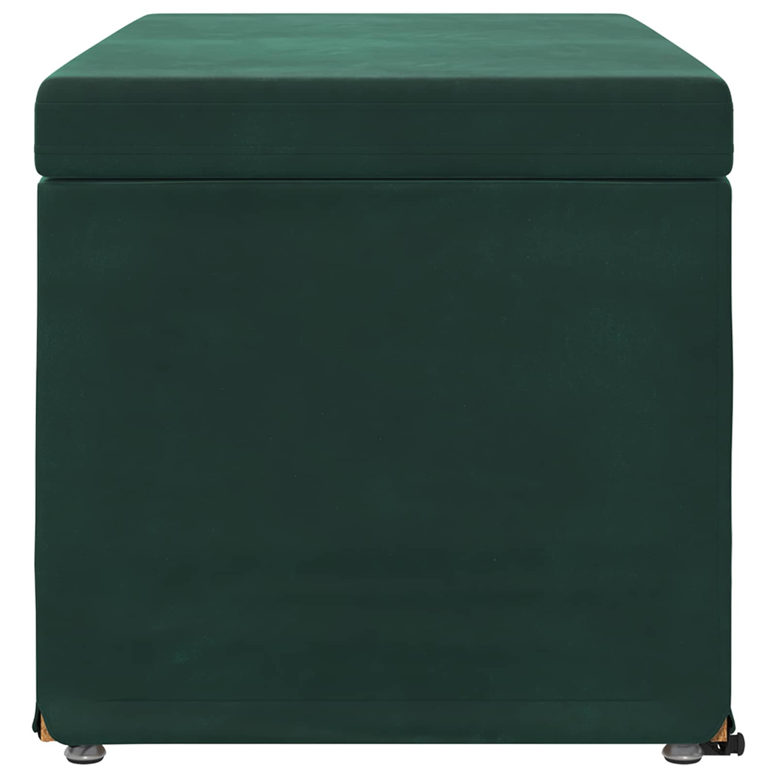 vidaXL Halka Ciemna zieleń 81 x 41 x 40 cm Welur i drewno inżynieryjne