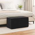 vidaXL Halka Czarny 81 x 41 x 40 cm Welur i drewno inżynieryjne