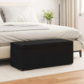 vidaXL Halka Czarny 101 x 41 x 40 cm Tkanina i drewno inżynieryjne