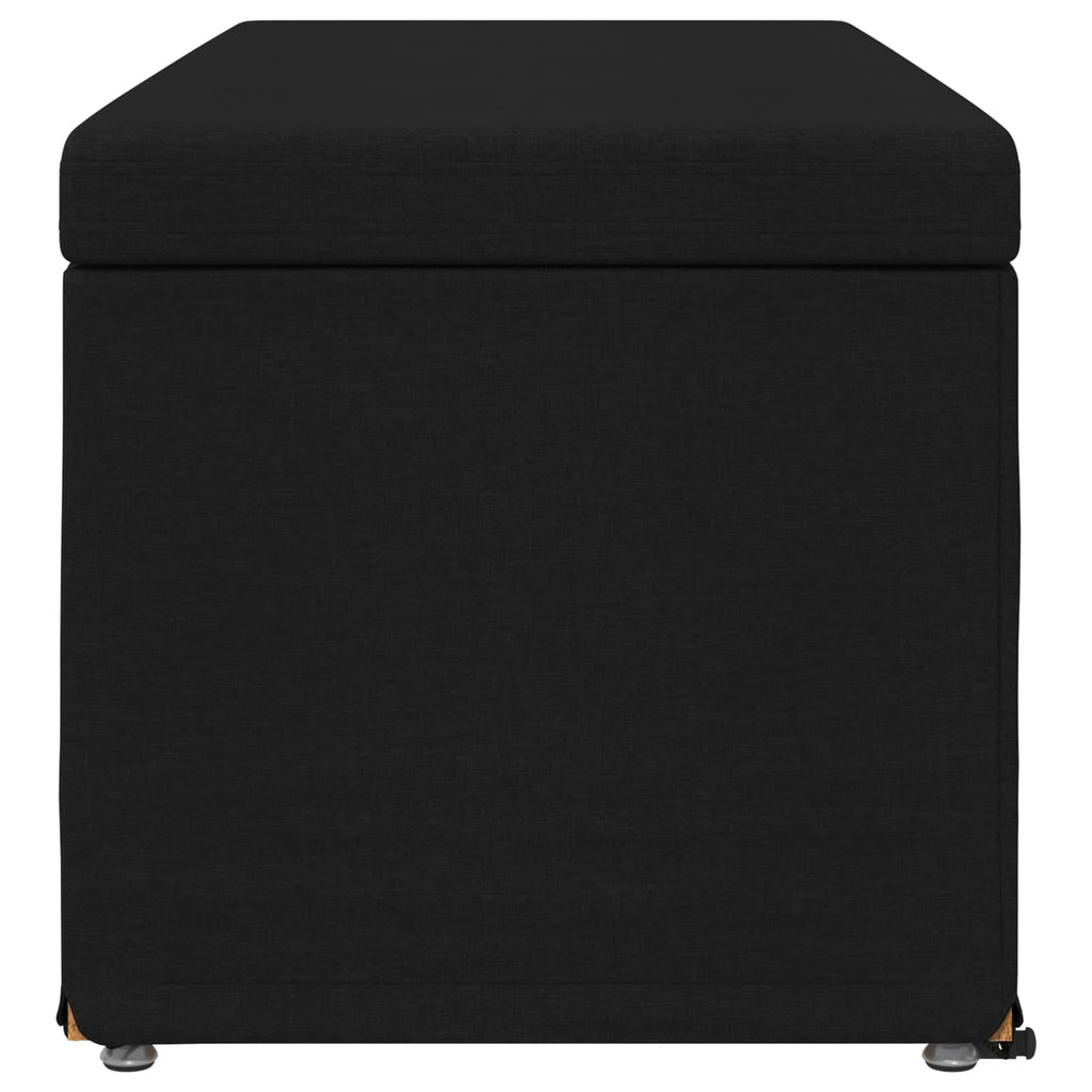 vidaXL Halka Czarny 101 x 41 x 40 cm Tkanina i drewno inżynieryjne
