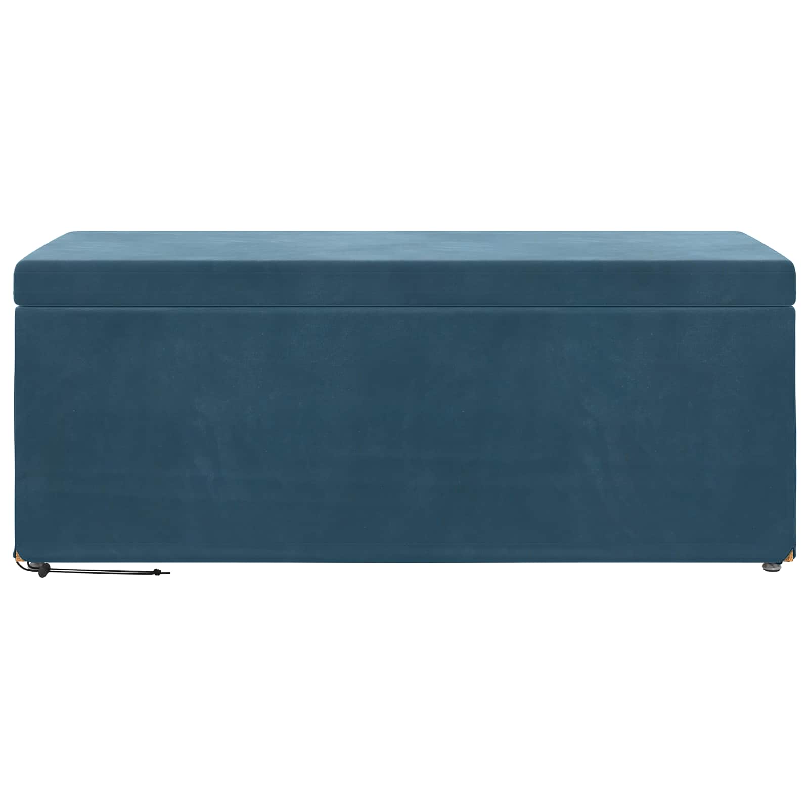 vidaXL Halka Niebieski 101 x 41 x 40 cm Welur i drewno inżynieryjne
