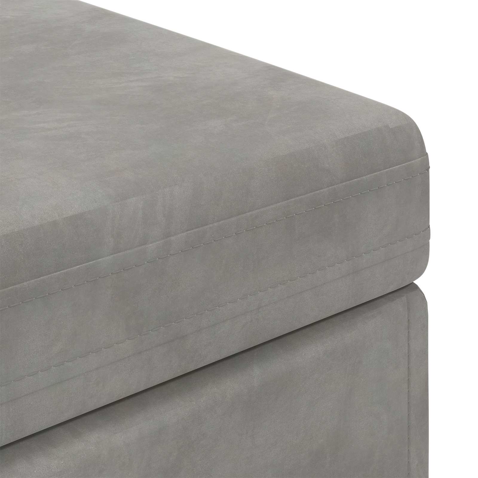 vidaXL Halka Jasnoszary 101 x 41 x 40 cm Welur i drewno inżynieryjne