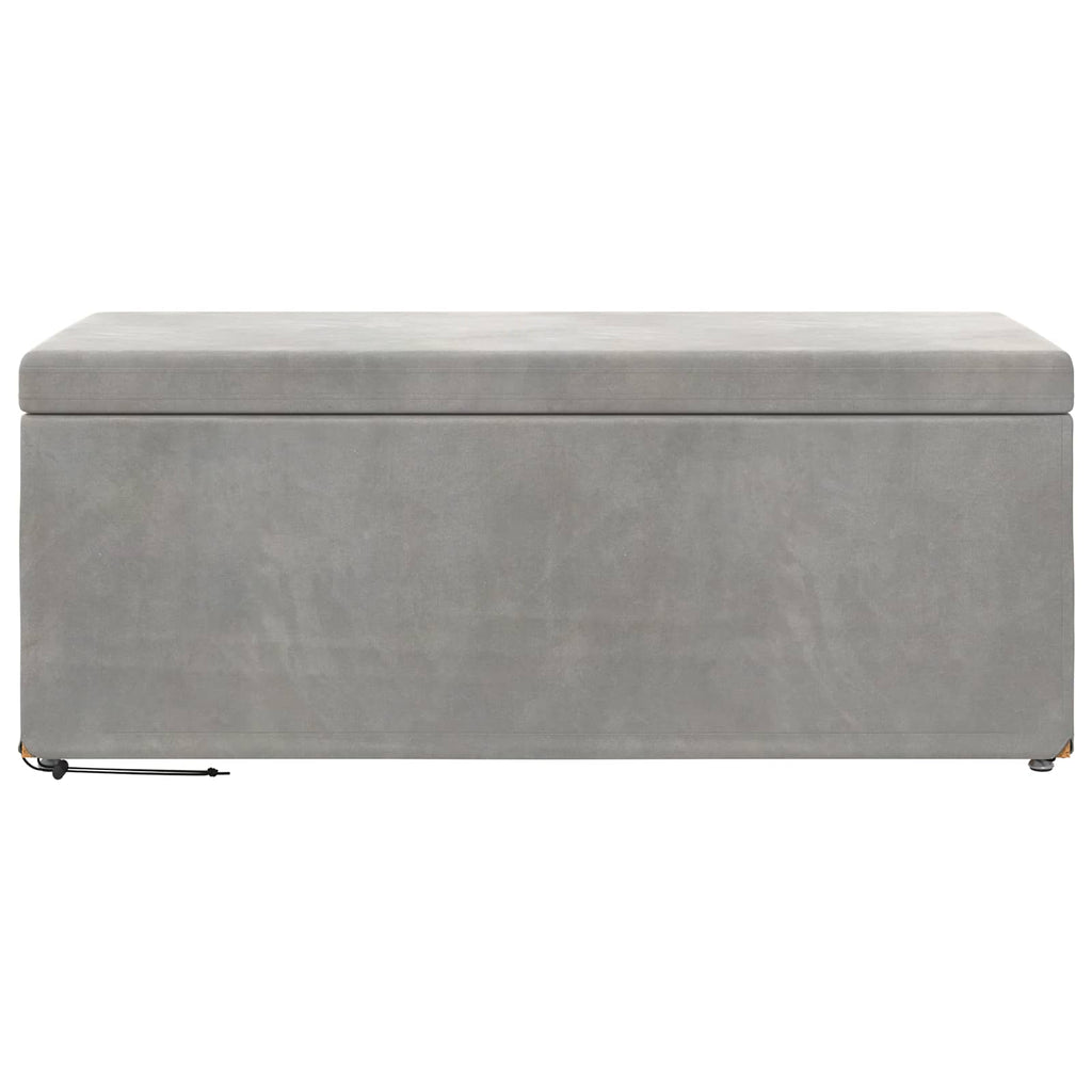 vidaXL Halka Jasnoszary 101 x 41 x 40 cm Welur i drewno inżynieryjne