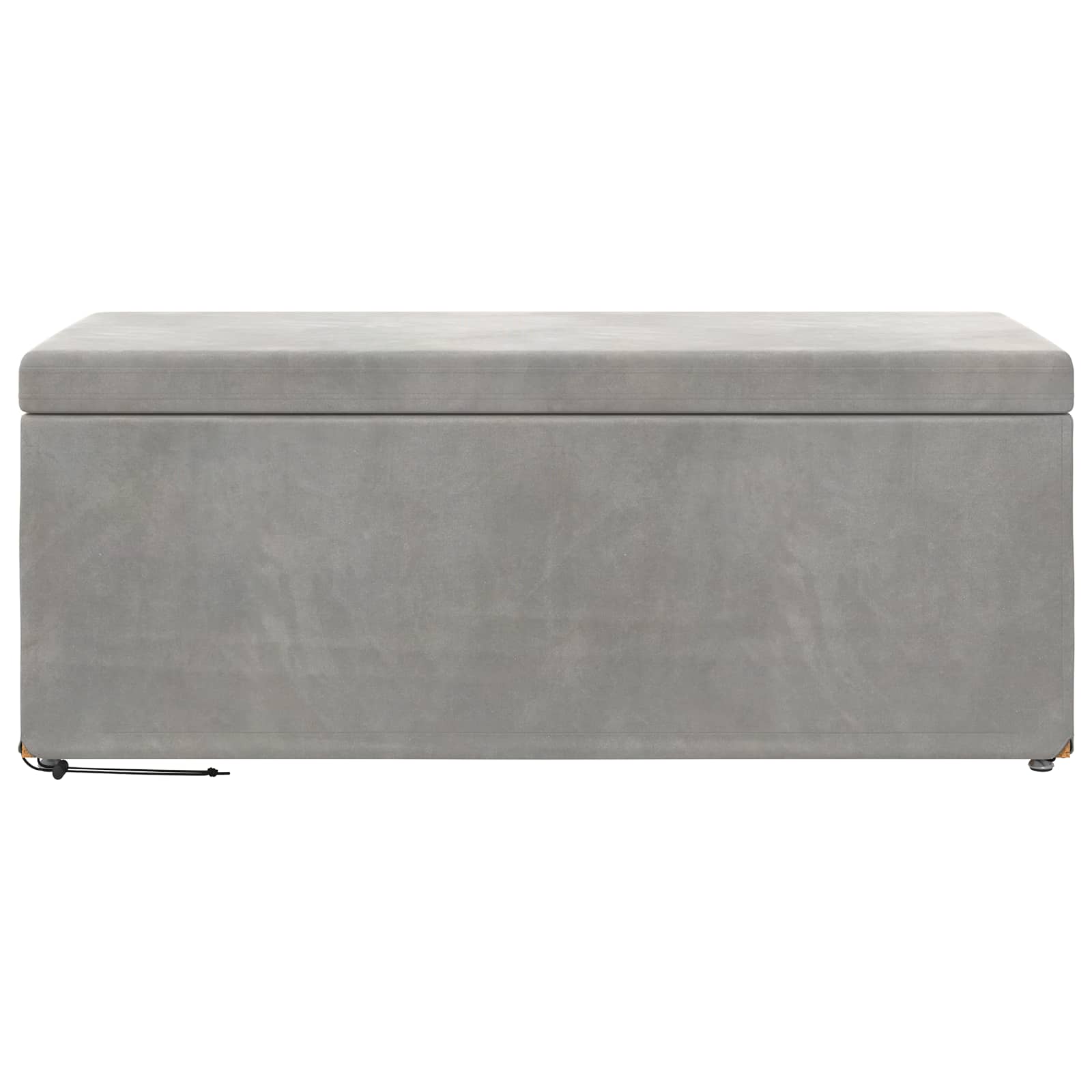 vidaXL Halka Jasnoszary 101 x 41 x 40 cm Welur i drewno inżynieryjne