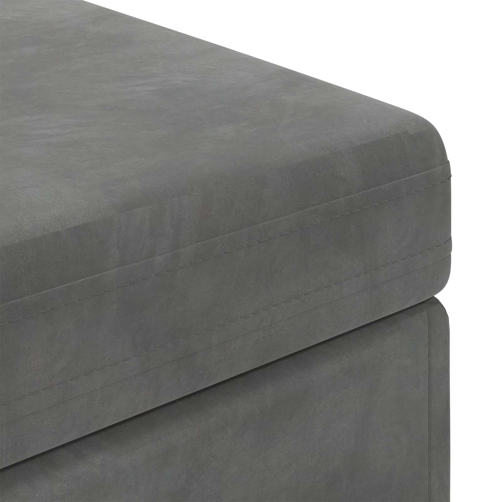 vidaXL Halka Ciemnoszary 101 x 41 x 40 cm Welur i drewno inżynieryjne