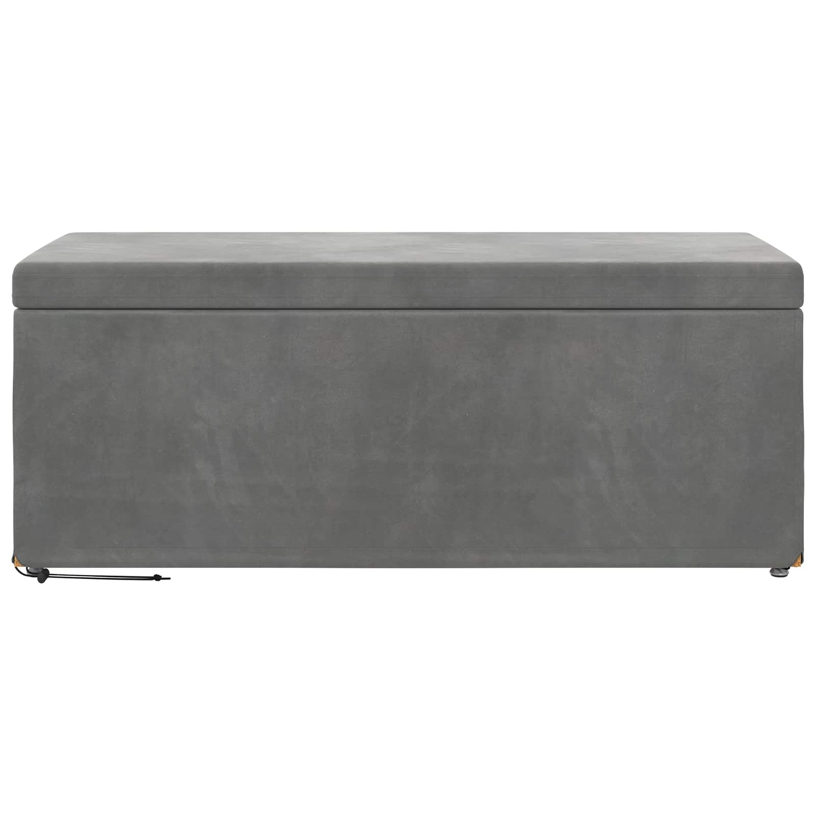 vidaXL Halka Ciemnoszary 101 x 41 x 40 cm Welur i drewno inżynieryjne