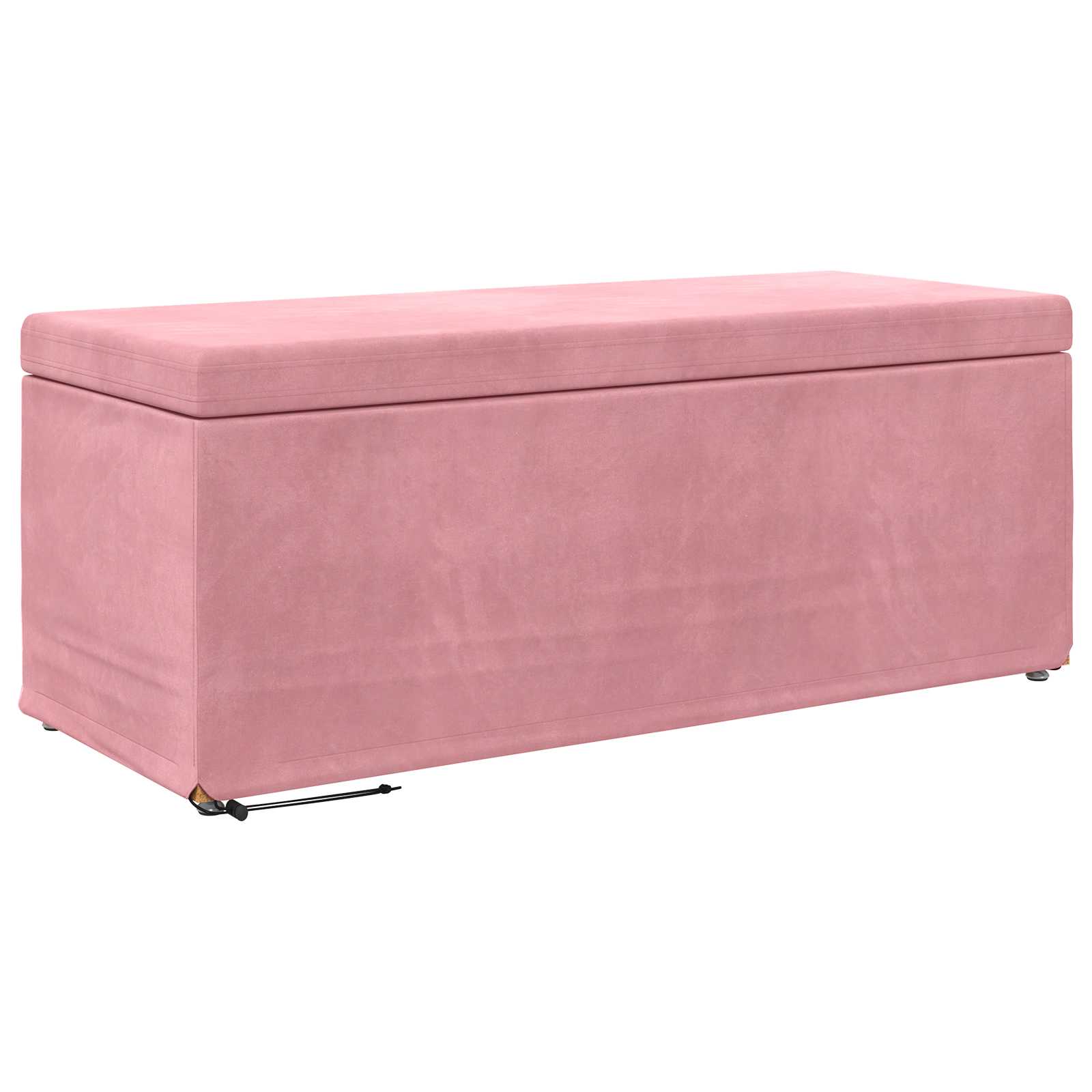 vidaXL Halka Różowy 101 x 41 x 40 cm Welur i drewno inżynieryjne