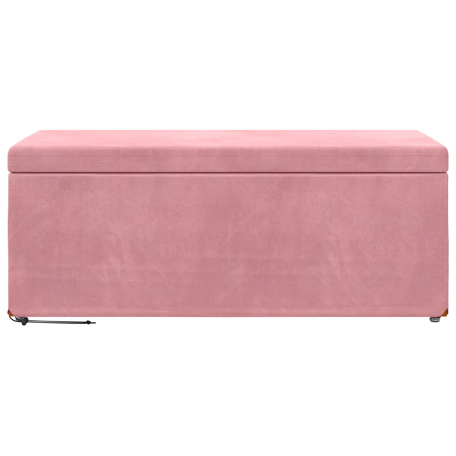 vidaXL Halka Różowy 101 x 41 x 40 cm Welur i drewno inżynieryjne